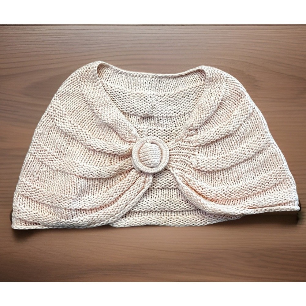 Studio 36‎ Light Pink Knit Shrug With Buckle Detail